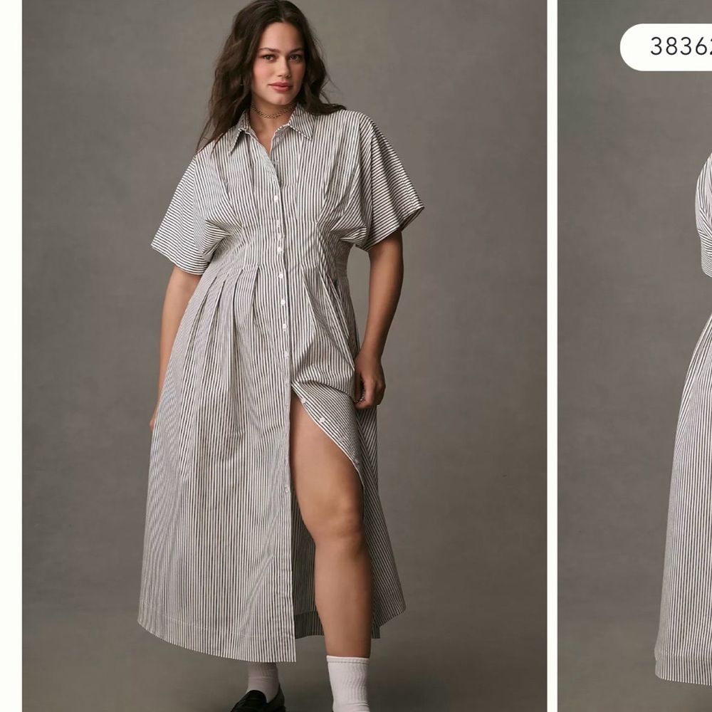 NWT The Tobie Shirt Dress by Exquise size medium